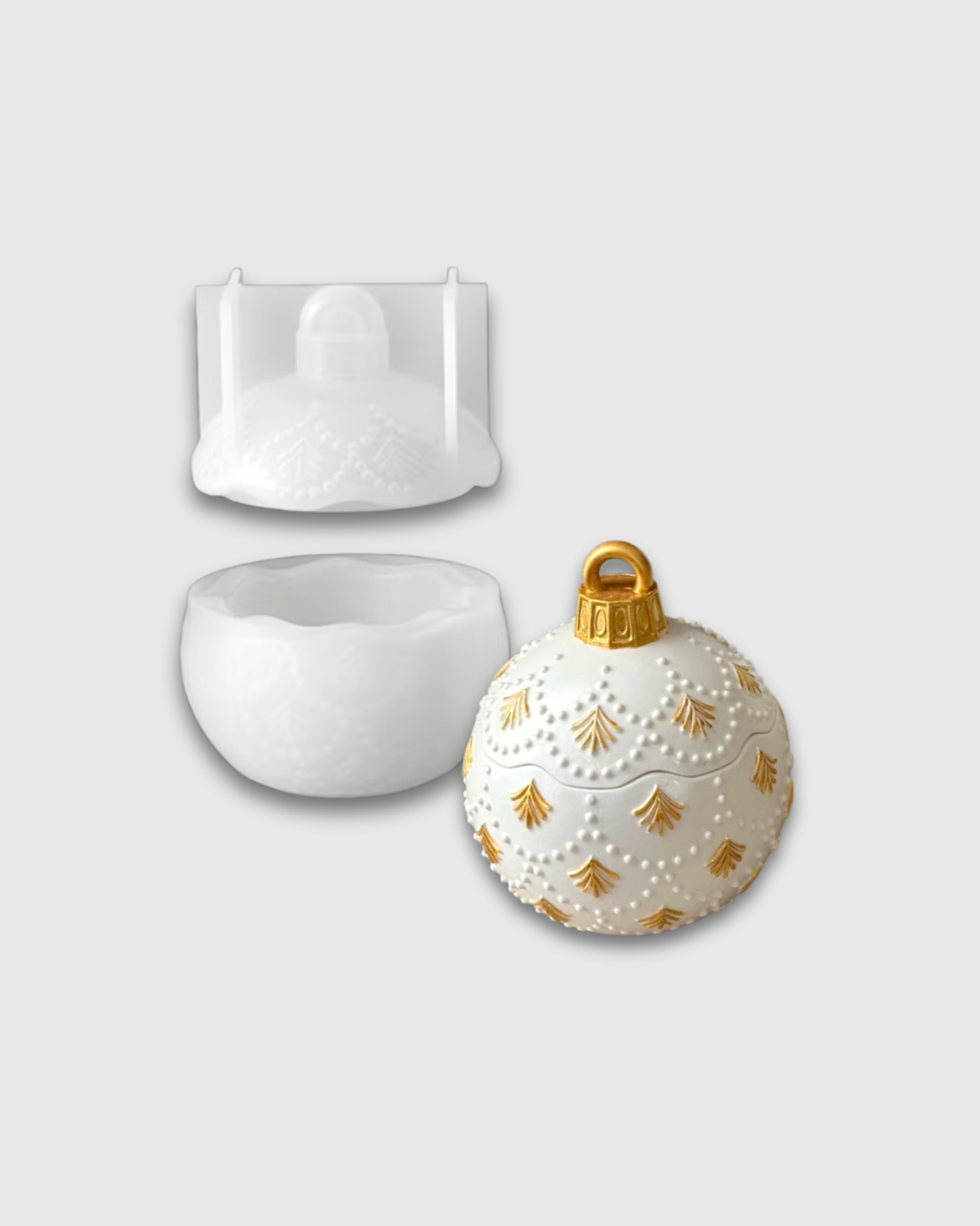 Molde de silicona recipiente esfera de Navidad