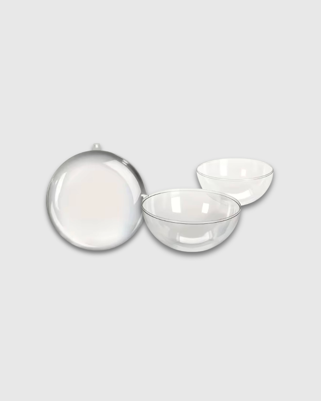 Bolas Navideñas Decorativas Transparentes