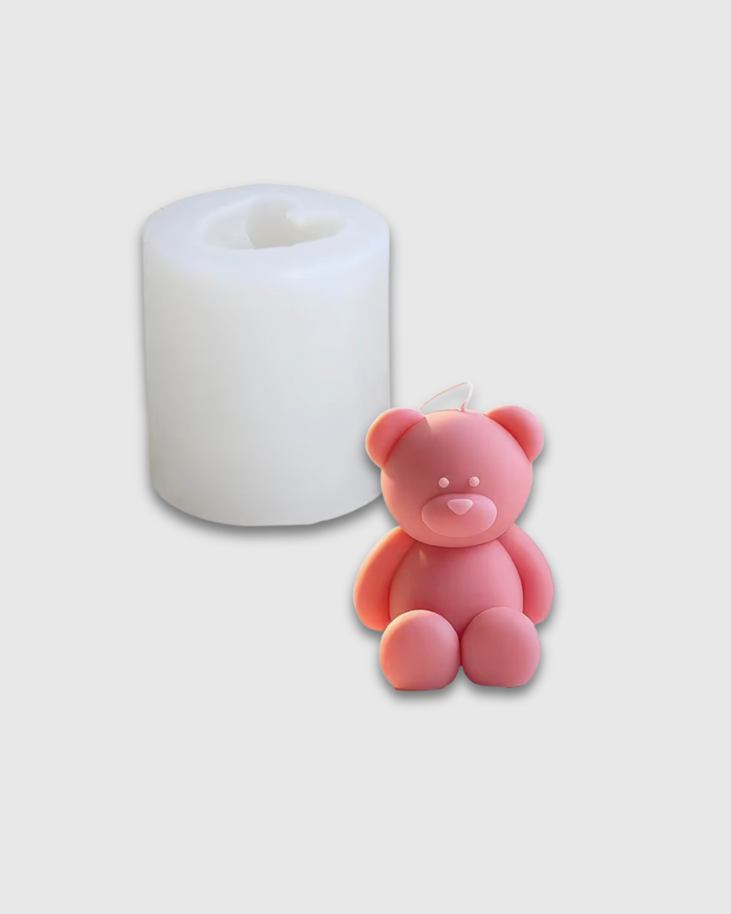 Molde de silicona con forma de mini oso