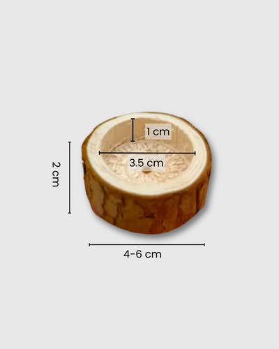 base de madera 2 cm para vela