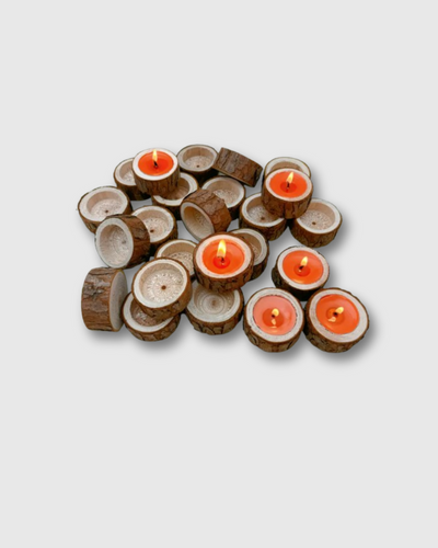 soporte de madera para velas aromáticas candelabro