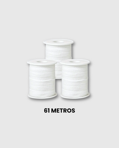 Rollo pabilo de Algodón 61m