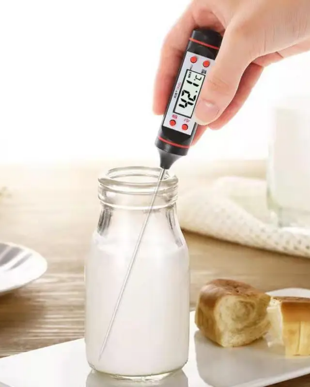 medidor de temperatura para cocinar, hacer velas, manualidades