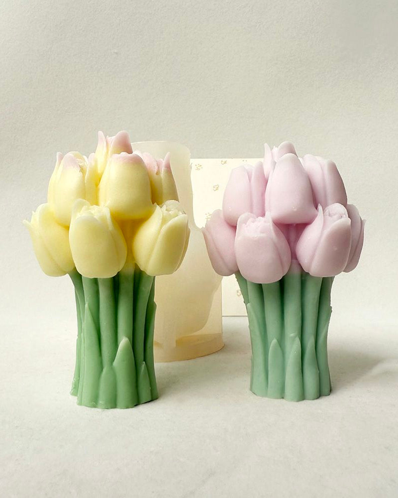 molde de flores para velas