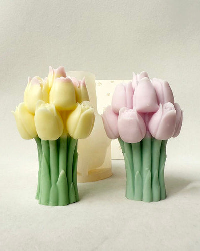 molde de flores para velas